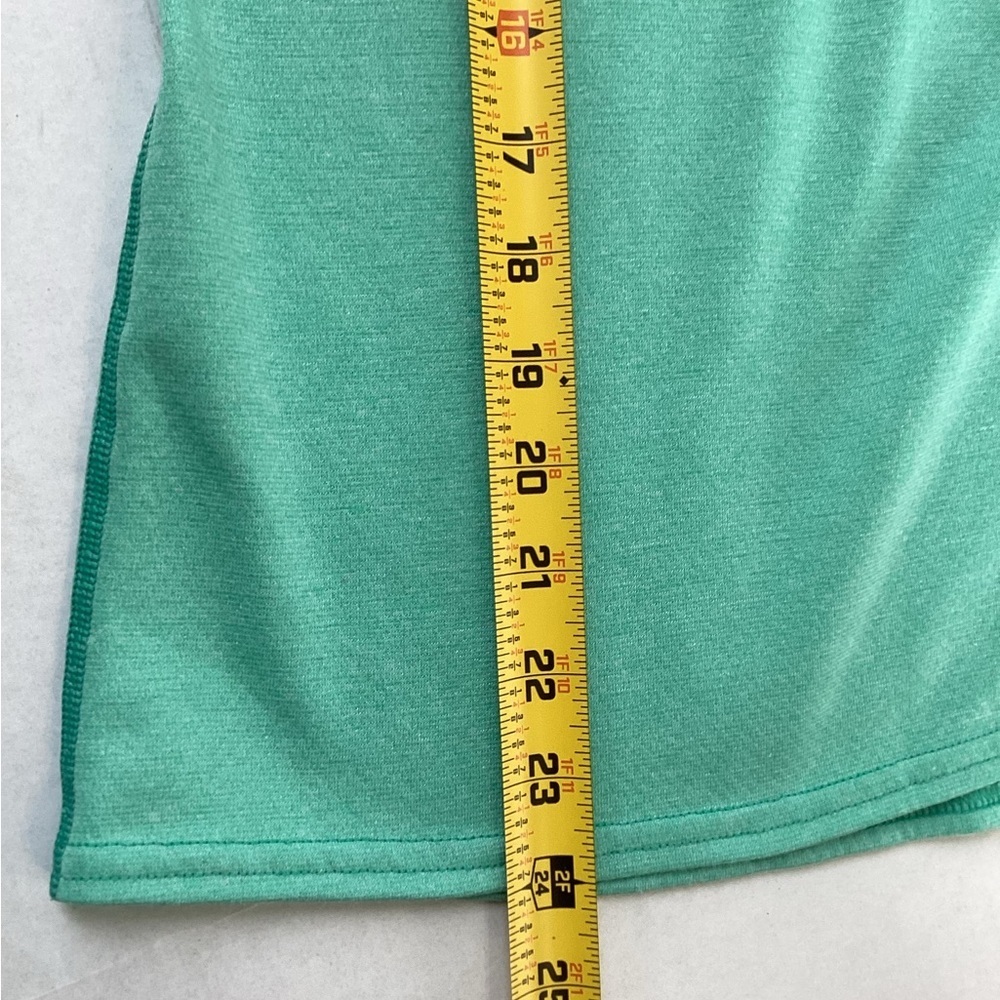 Patagonia XS Women’s Mock neck 1/4 Zip Sweatshirt Green Layers Lightweight - Picture 6 of 6